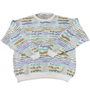 Vintage Coogi Style 3D Knit Sweater